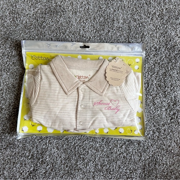 NWT Baby Girl 3 piece lot, organic cotton - Picture 4 of 14
